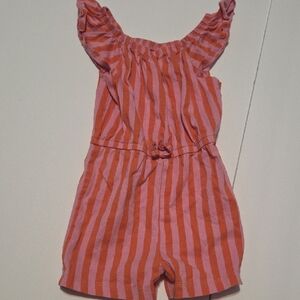 🎀Striped Pink Kids Romper